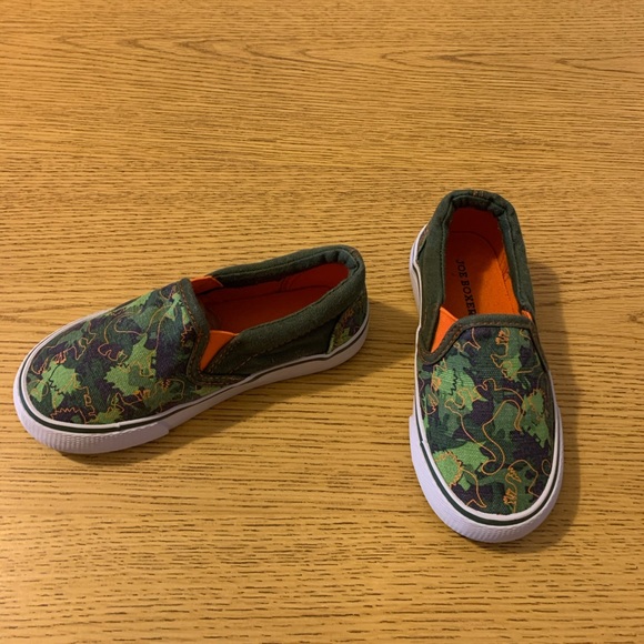 Joe Boxer canvas slip on camouflage dinosaur us 8 - Picture 3 of 5